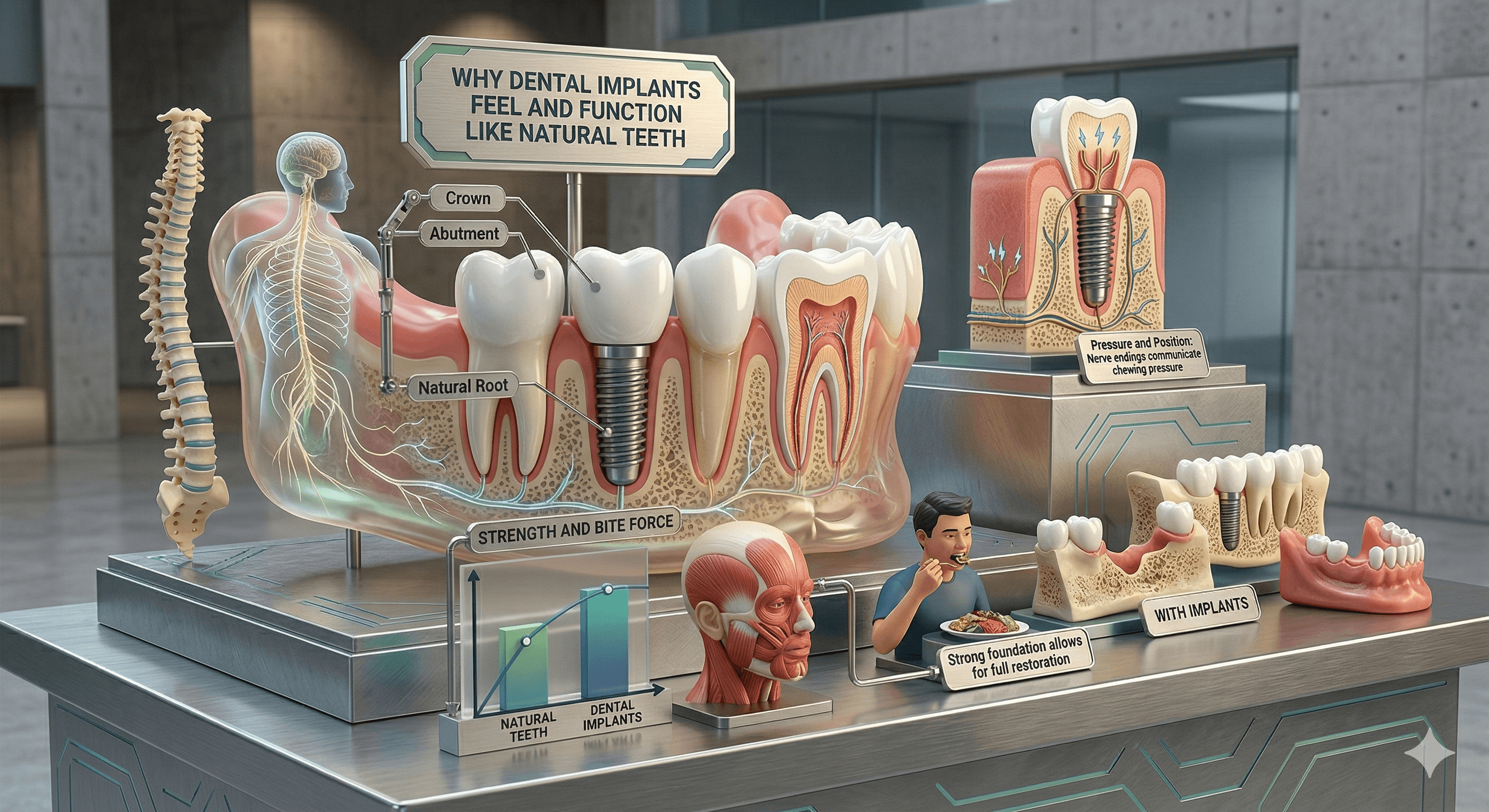 Why Dental Implants Feel and Function Like Natural Teeth